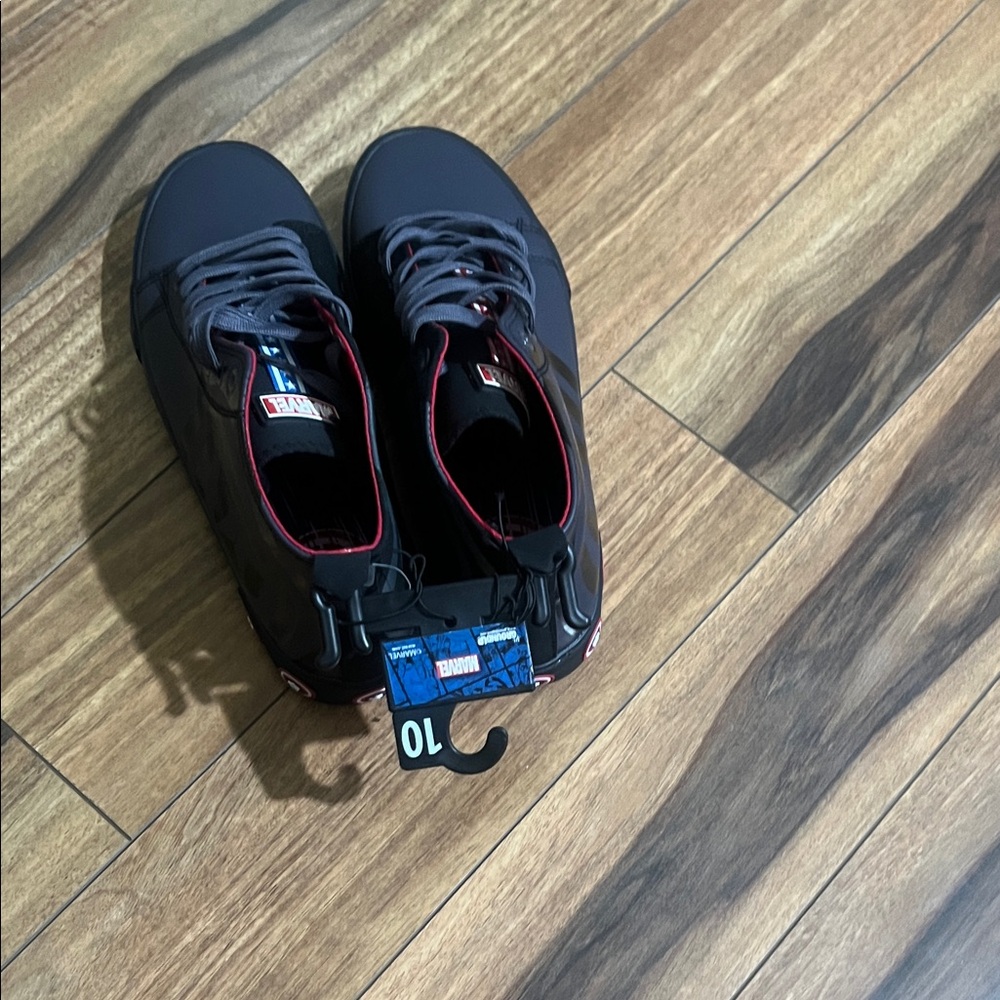 Marvel Black and Gray Sneakers with Red Accents - Picture 3 of 6